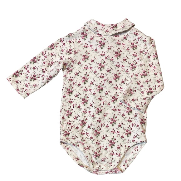 Janie and Jack Aviary Floral Bodysuit and Green Corduroy Overall Set 3 months - Picture 6 of 9